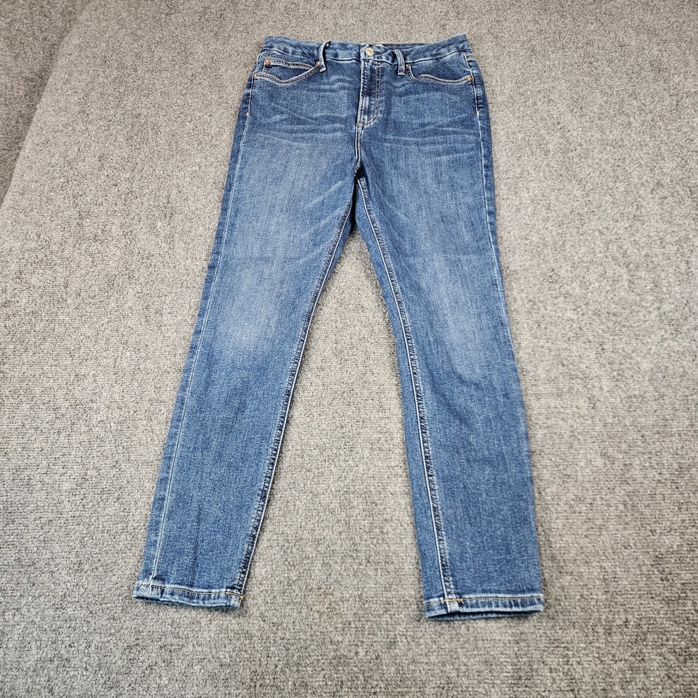 Free People We The Free Blue High Rise Skinny Jeans Size 32 OB1133447 Denim